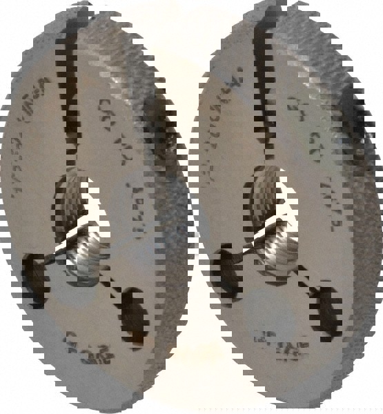 Threaded Ring Gage: 1/2-20 Thread, UNF, Class 3A, Go & No Go